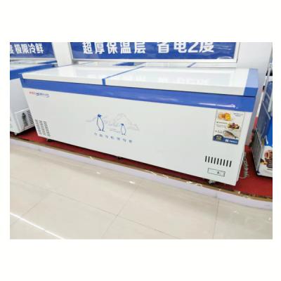 China Hot Sale Single-Temperature Ice Cream Single Door Chest Freezer or Low Temperature Refrigerator Fridge Chest Freezer for Grocery Store for sale