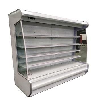 China Commercial Single-temperature Fruit Mutideck Display Fridge Vegetable Cooler For Supermarket for sale