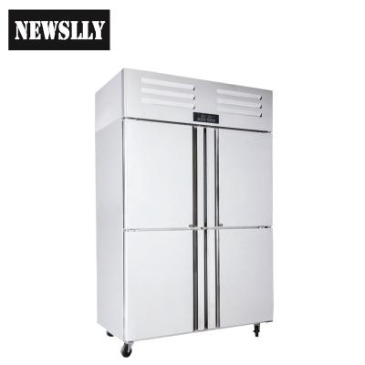 China Horizontal Single-temperature Kitchen Stainless Steel Fridge Freezer Vertical Commercial Refrigerator for sale