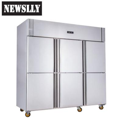 China New Design Single-temperature Reach-in Refrigerators Stainless Steel Commercial Fridge Freezer for sale