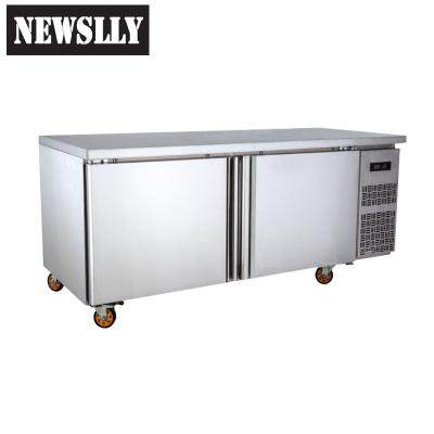 China Single-Temperature Factory Double Door High Quality Freezer Commercial Kitchen Display Fridge for sale