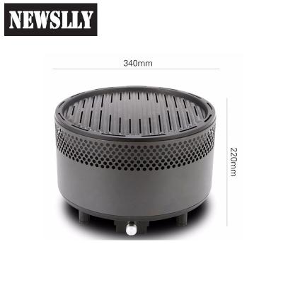 China Easily Assembled High Quality Indoor Grill Smokeless Charcoal BBQ Korean Grill and Door for sale