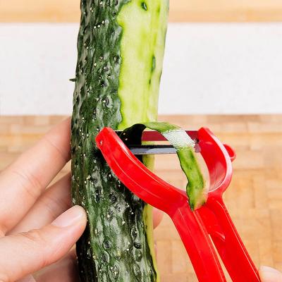 China Stainless Steel Viable White Knife Cutter Potato Radish Celery Carrot Peeler Multifunctional Fruit Vegetable Kitchen Cooking Tool for sale