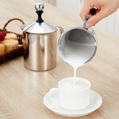 China WITH LID Milk Frother Kitchen Instruments Stainless Steel Milk Jug Coffee Maker Milk Cappuccino Multifunctional Home Coffee Tools for sale