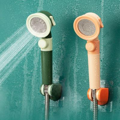 China Modern Bathroom Pressurized Shower Head Filter To Save Water Shower Set Household Color Matching Rotary Shower Head for sale