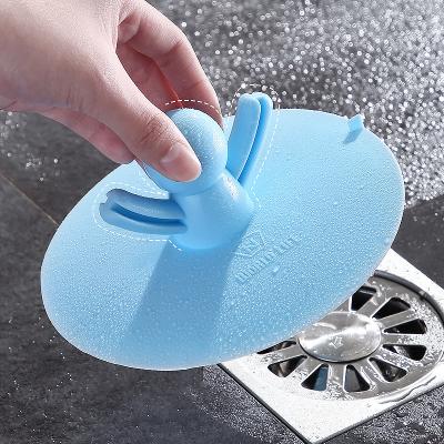 China Modern Cute Toilet Deodorizer Bathroom Sink Cover Drain Cover Silicone Anti-Clogging Large Diameter Kitchen Accessory for sale