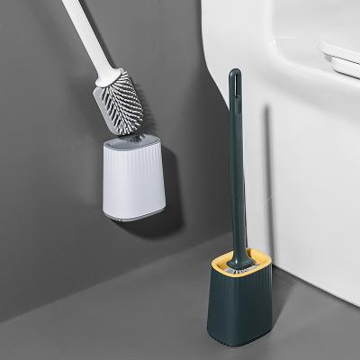 China New Modern Wall Mounted 1PC Toilet Brush No Need To Punch High Quality Silicone Hardware Tool Toilet Cleaning Wash Toilet Brush for sale