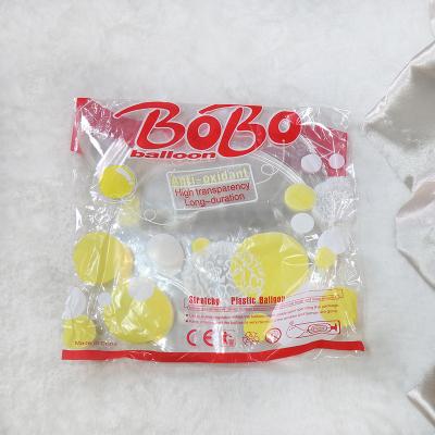 China Party Festival Supplies Factory Price 12inch Clear Bobo Balloons For Sale for sale