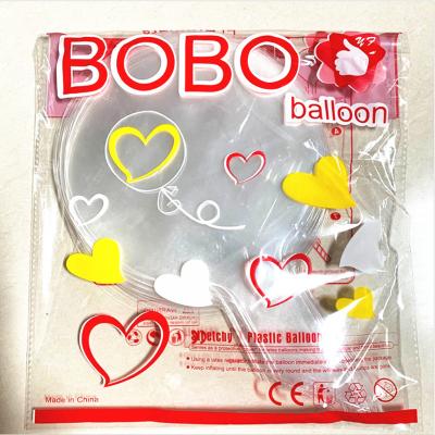 China Party Festival Supplies 24inch Clear Bobo Balloons 50 Pieces Of Bag Decorations Balloons Each Party for sale