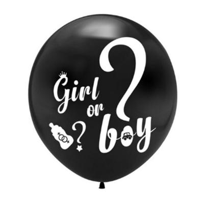 China Party Festival Supplies Factory Wholesale 36 Inch Black Gender Reveal Kids Gender Reveal Balloons For Party Decoration Balloons for sale