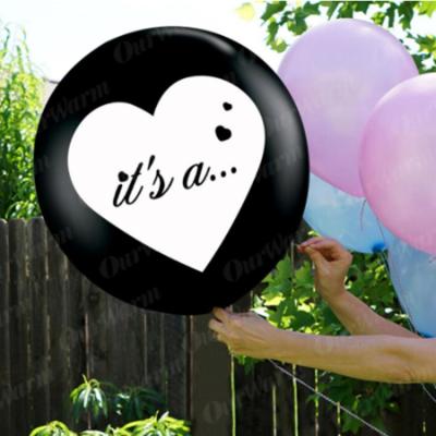 China Party Festival Supplies 36 Inch Different Logo Printing Amazon Hot Selling Latex Gender Reveal Balloons for sale