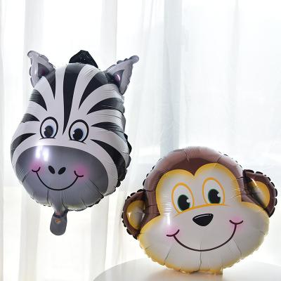 China Medium size 53*55cm kids birthday party jungle play item room decorations festival decoration foil balloons for sale