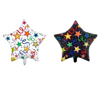 China 18 Inch Star Festival Decoration Shape Halloween Party Decorations Foil Balloons for sale