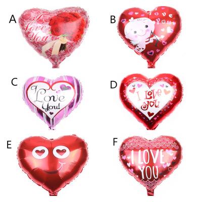 China Festival Decoration 18inch Valentine Days Confession Gift Heart Foil Balloons Decorations for sale