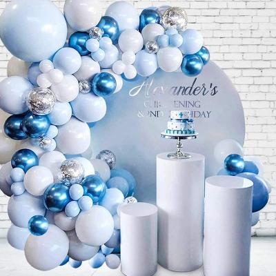 China Hot Sale Blue Festival Decoration and Confetti Balloons Arch Kit Set for Amazon Balloon Party Decoration Balloon Set for sale