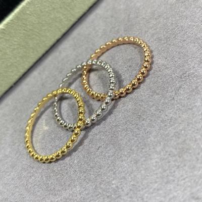 China Wholesale Wearable Jewelry Stackable 925 Sterling Silver Bead Ring Female Fashion Simple Classic TRENDY Brand Name Jewelry for sale