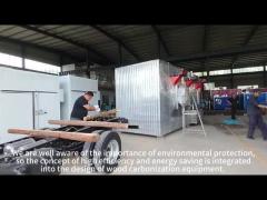 2000 KG Capacity Fully Automatic Wood Carbonization Kiln for Charcoal Production