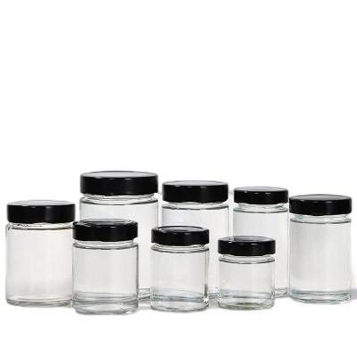 China 100ML 200ML Mini Seasoning Bottles Pepper Spice Leakproof Eco-friendly Container Sets 4OZ Glass Honey Jars for sale