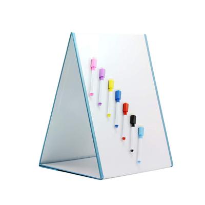 China Large Space Classroom Mini Dry Erase Whiteboard Magnet Desktop Portable Foldable Stand for sale