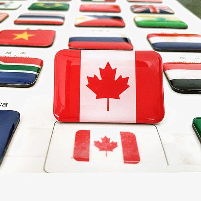 China Form Wholesales High Quality Custom Epoxy National Flags 3d Fridge Magnet For Different Countries for sale