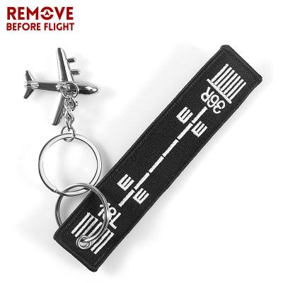 China Car FOB Airplane Promotion Gift Active Runway 18L 36R Key Fobs Metal Key Chains REMOVE BEFORE FLIGHT for sale