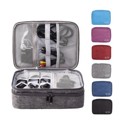 China Waterproof Super Large Capacity Three Layers Waterproof Organizer Carrying Case - Universal Travel Digital Accessories Storage Electronics Bag for sale