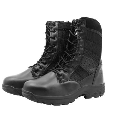 China New Custom Made Military Ankle High Function Steel Toe Rubber Leather Combat Boots Genuine Leather Tactical Shoes for sale