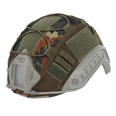 China Outdoor/Military/Tactical/CS/War game/Airsoft etc hot sale. SABADO Camouflage Military Fast Helmet Cover With Elastic Rope Durable Tactical Combat Helmet Cover for sale