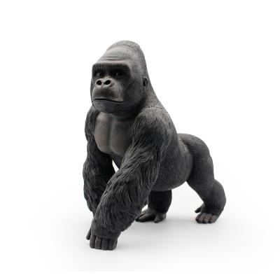 China High End Custom Animal World Headquarters Black KING KONG Figurine Decoration Resin Gorilla Statue for sale