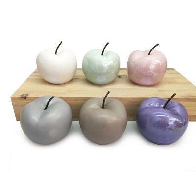 China New Design Europe Home Modern Table Decoration Custom Ceramic Apple Decor for sale