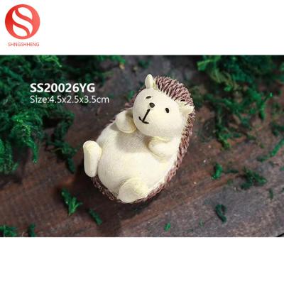 China China custom mini resin figurine ornament bird animal squirrel beetle hedgehog dog panda for flower pot for sale