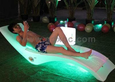 China Green Starlish Brand Furniture , Plastic LED Lounge Chair With Different Colors for sale