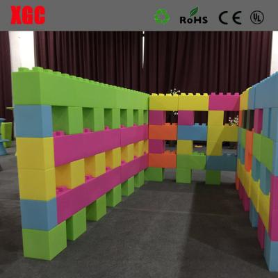 China 100% PE Building Block Toy Plastic Outdoor Play Equipment For Education for sale