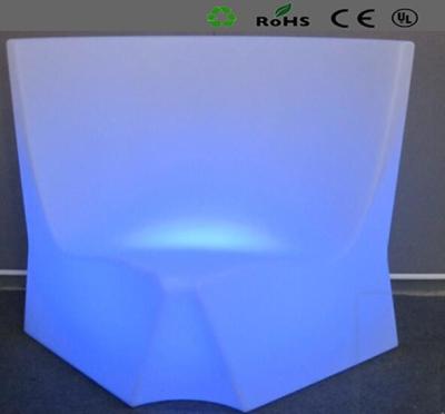 China PE IP56 LED Light Sofa With Rechargeable Lithium Battery 74*74*86cm Size for sale