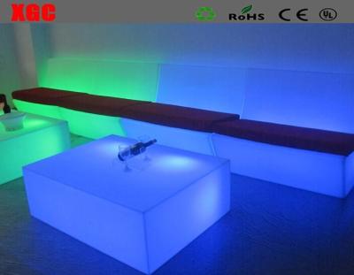 China Event / Bar LED Light Sofa Colorful One Seat Sofa Waterproof Eco Friendly for sale