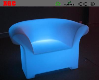 China Custom Modern Plastic Sofa Set / Led Glowing Sofa Rechargeable Battery for sale