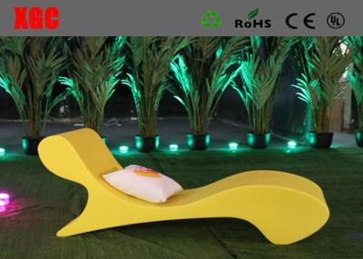 China Waterproof Plastic Outdoor Furniture Color Changing Coffee Chair Lounge for sale