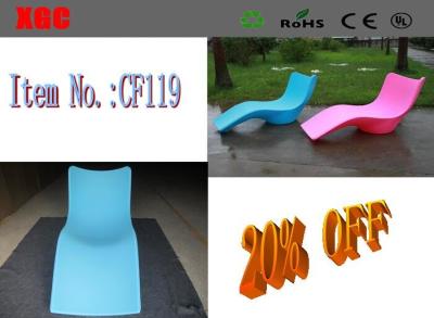 China Modern Colorful Poolside Lounge Chairs Outdoor Furniture Polyethylene Materials for sale