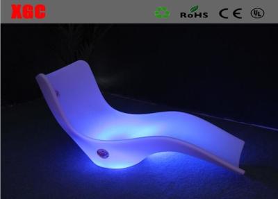 China Blue And White LED Lounge Chair Outdoor Furniture AC110v-240v Long Life Span for sale