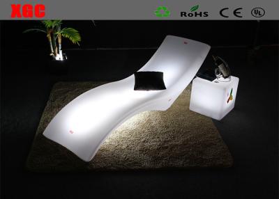 China Rotational Molding Lightweight LED Light Sofa , Modern Sofa Furniture PE Materials for sale