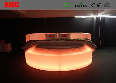 China King Size LED Light Bed Swimming Pool Side Sunbed 235*235*85cm Size for sale