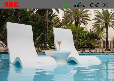 China White Color Outdoor Amusement Equipment  /  Plastic In Water Chairs For Shallow Pool for sale