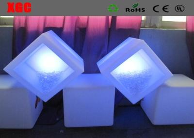 China Rotational Molding Led Light Up Buckets Hollow Structure Led Champagne Bucket for sale