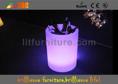 China Polyethylene Led Colour Changing Ice Bucket / Wine Cabinet With Infrared Remote Control for sale