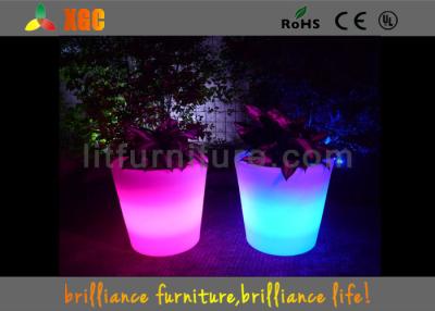 China Led Illuminated Flower Pots Lighting Furniture With Remote Control Battery for sale