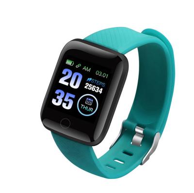 China Build in IP67 Instant Waterproof Wristband Heart Rate Pedometer Large Screen Smart Watch Band 116Plus for sale