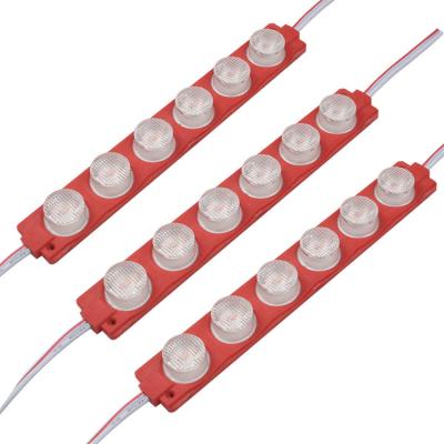 China Customized 3w aluminum 12v led module side light made in china Mini High Quality Single Row 6 lights red light module for sale