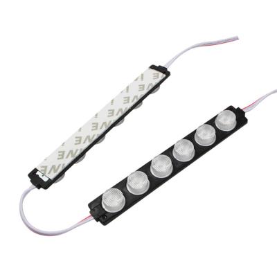 China China factory low price wholesale aluminum single row 6 lights color changing 3w 12v led module side light for sale