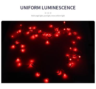 China LANDSCAPE led string light wedding dresses decoration red color fairy lights curtain string lights for sale