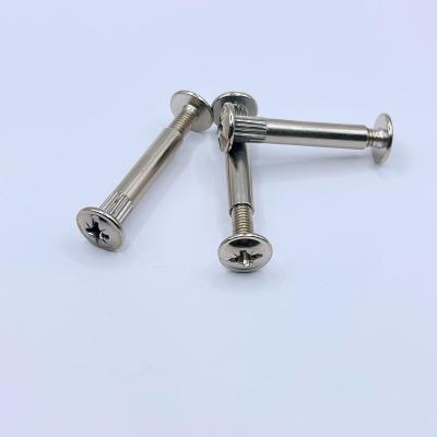 China M4 M6 Steel Carbon Steel Screws Furniture Combination Nickel Plated Connecting Screws for sale